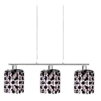 Art deco závěsné osvětlení ROYAL - 3xG9, 40W, chromované / černé