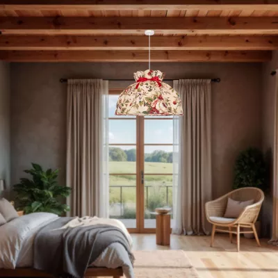 Provence závěsné osvětlení ROZANO - 1xE27, 40W, bílé / různobarevné