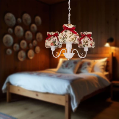 Provence závěsné osvětlení ROZANO - 3xE27, 40W, bílé / různobarevné