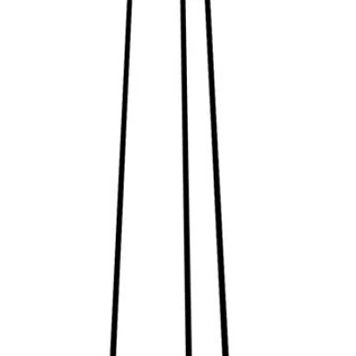 Závěsné moderní osvětlení RUBEAM 2 - 3xE27, 60W, černé / chromované