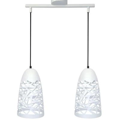 Moderní závěsné osvětlení SABRIN - 2xE27, 60W, bílé