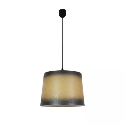 Moderní závěsné osvětlení SANDY - 1xE27, 60W, černé / hnědé