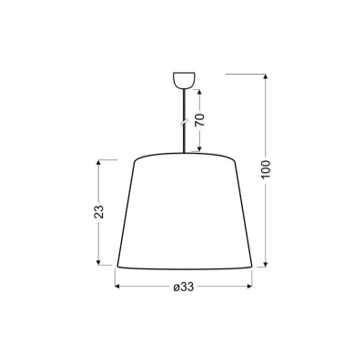 Moderní závěsné osvětlení SANDY - 1xE27, 60W, černé / hnědé