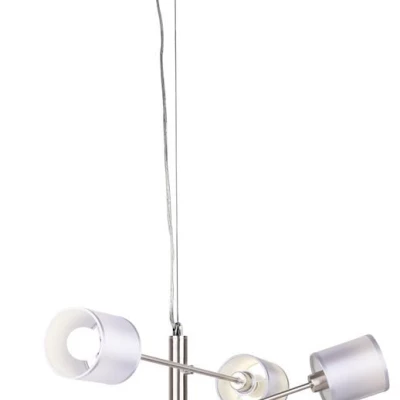 Moderní závěsné osvětlení SAX - 6xE14, 40W, stříbrné