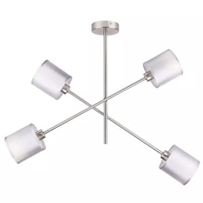 Moderní závěsné osvětlení SAX - 4xE14, 40W, stříbrné