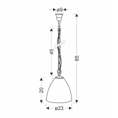 Závěsné moderní osvětlení SCORDIA - 1xE27, 60W, bílé / stříbrné