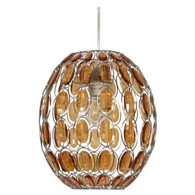 Designové závěsné osvětlení SELMA - 1xE27, 40W, oranžové