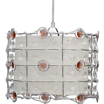 Moderní závěsné osvětlení SENECA - 1xE27, 40W, jantarové