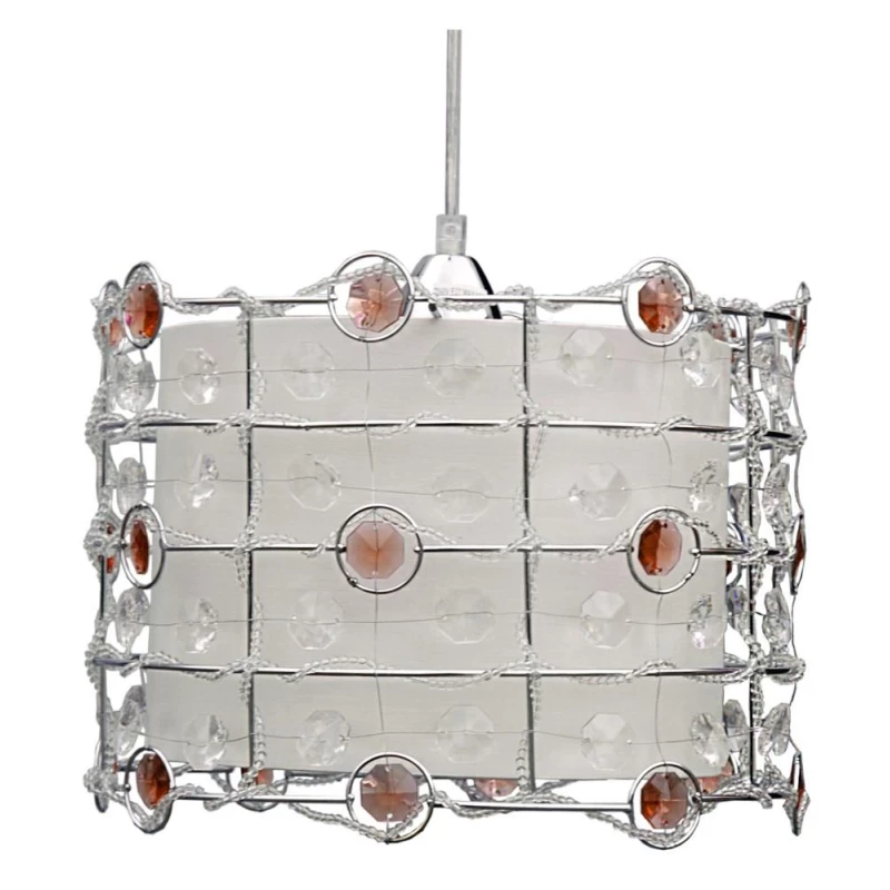 Moderní závěsné osvětlení SENECA - 1xE27, 40W, jantarové