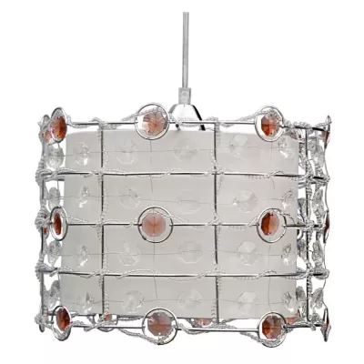 Moderní závěsné osvětlení SENECA - 1xE27, 40W, jantarové