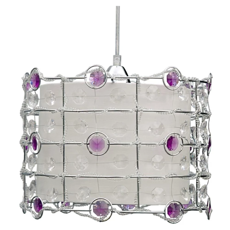 Moderní závěsné osvětlení SENECA - 1xE27, 40W, fialové