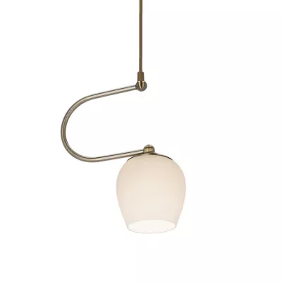 Rustikální závěsné svítidlo SERANO - 1xE27, 60W, patina / bílé