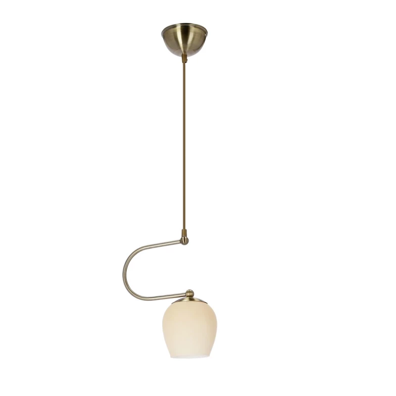 Rustikální závěsné svítidlo SERANO - 1xE27, 60W, patina / krémové