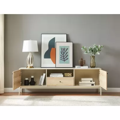 Televizní stolek DRAGAN - dub / krémový