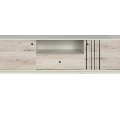 Televizní stolek DRAGAN - dub / krémový