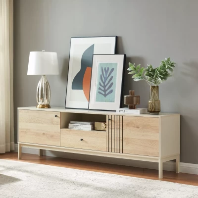 Televizní stolek DRAGAN - dub / krémový