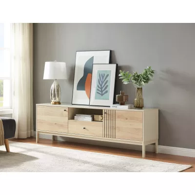 Televizní stolek DRAGAN - dub / krémový