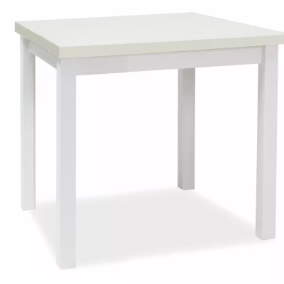 Čtvercový jídelní stůl ANTHONY - bílý