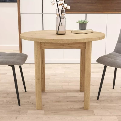 Kulatý jídelní stůl ANTHONY - dub cremona