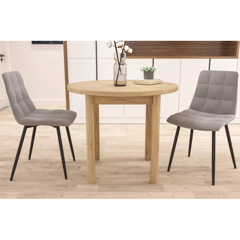 Kulatý jídelní stůl ANTHONY - dub cremona