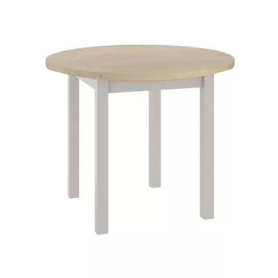 Kulatý jídelní stůl ANTHONY - dub cremona / kašmír