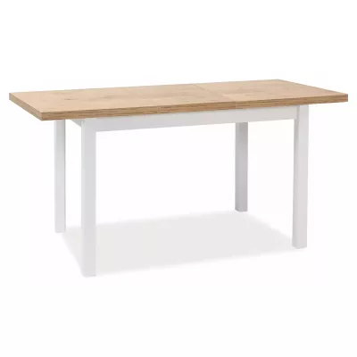 Rozkládací jídelní stůl 120(160)x68 ANTHONY - dub lancelot / bílý