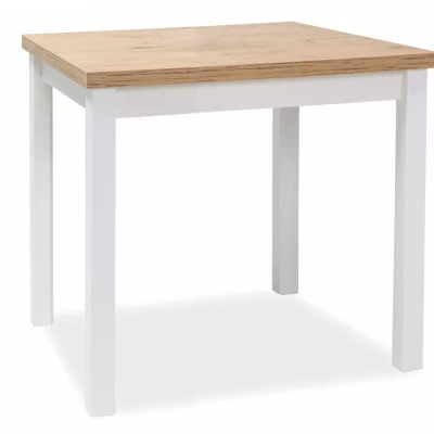 Kuchyňský stůl ANTHONY - dub lancelot / bílý