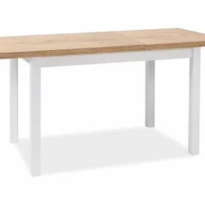 Rozkládací jídelní stůl 90(125)x65 ANTHONY - dub lancelot / bílý