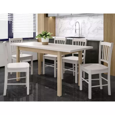 Rozkládací jídelní stůl 100(140)x60 ANTHONY - kašmír / dub cremona