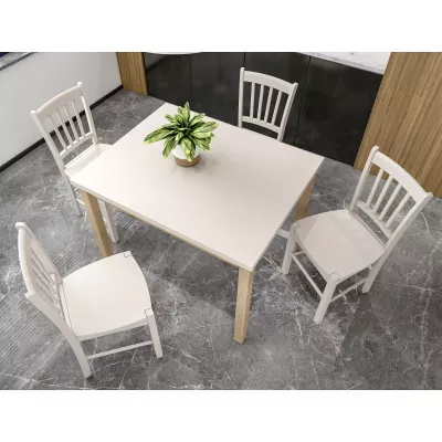 Jídelní stůl ANTHONY - kašmír / dub cremona