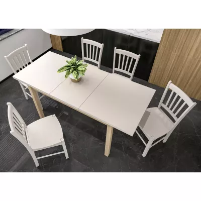 Rozkládací jídelní stůl 120(160)x68 ANTHONY - kašmír / dub cremona