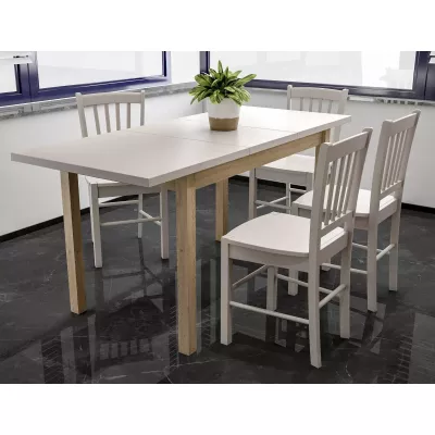 Rozkládací jídelní stůl 120(160)x68 ANTHONY - kašmír / dub cremona