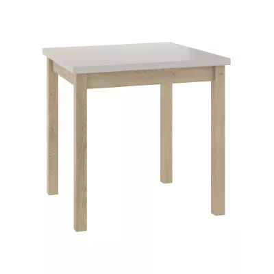 Čtvercový jídelní stůl ANTHONY - kašmír / dub cremona