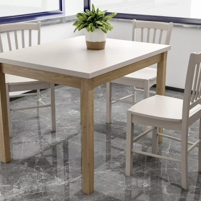 Kuchyňský stůl ANTHONY - kašmír / dub cremona