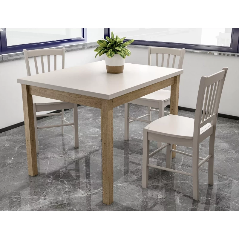 Kuchyňský stůl ANTHONY - kašmír / dub cremona