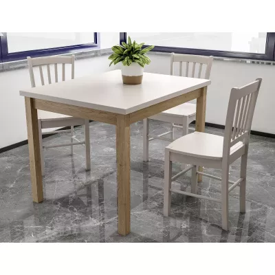 Rozkládací jídelní stůl 90(125)x65 ANTHONY - kašmír / dub cremona