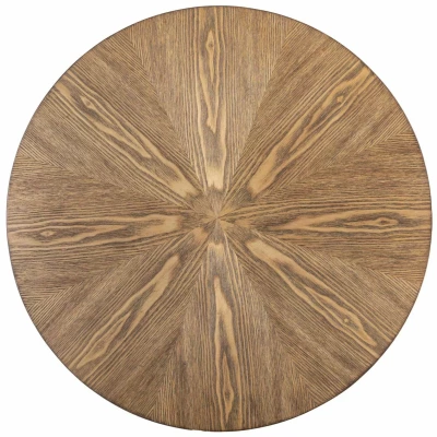 Malý kulatý jídelní stůl EDIN - ořech / černý