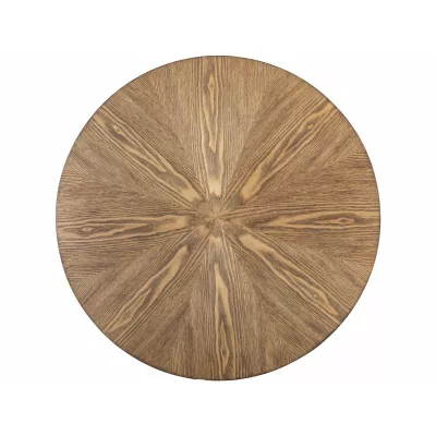 Malý kulatý jídelní stůl EDIN - ořech / černý