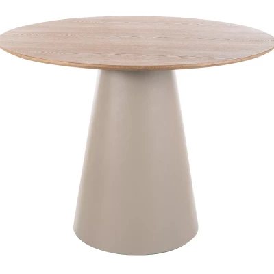 Malý kulatý jídelní stůl ARLO - dub / kašmír