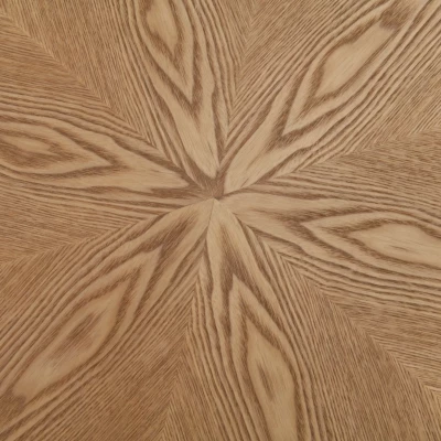 Malý kulatý jídelní stůl ARLO - dub / černý