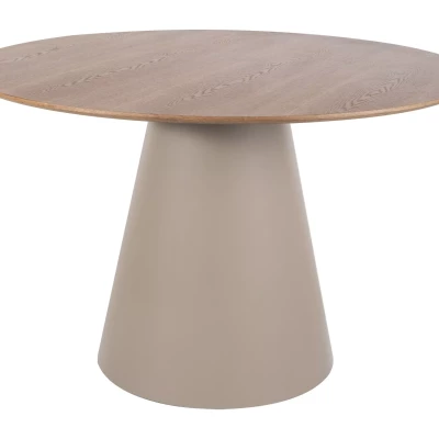 Kulatý jídelní stůl ARLO - dub / kašmír