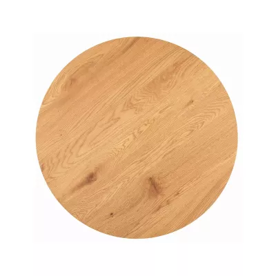 Malý kulatý jídelní stůl ATTILA - dub / černý