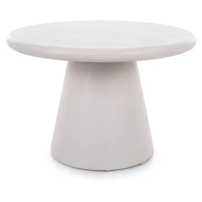 Kulatý konferenční stolek MARCUS - světle šedý