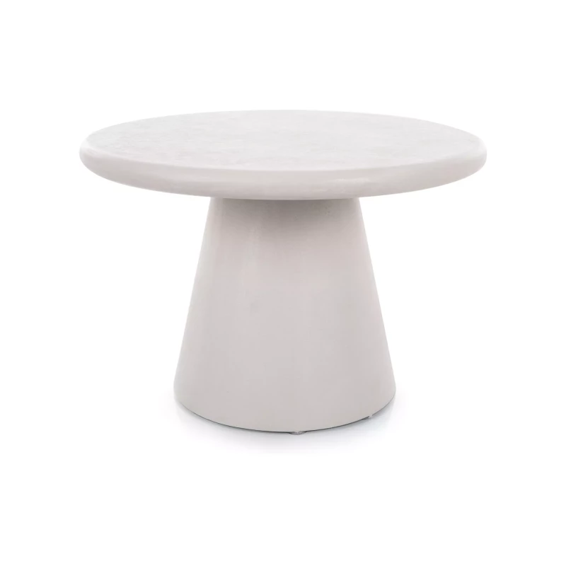 Kulatý konferenční stolek MARCUS - světle šedý