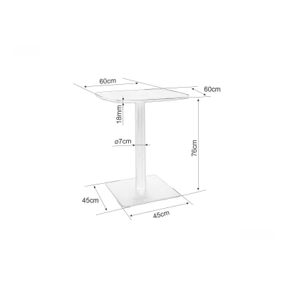 Barový stůl ANDREI - černý