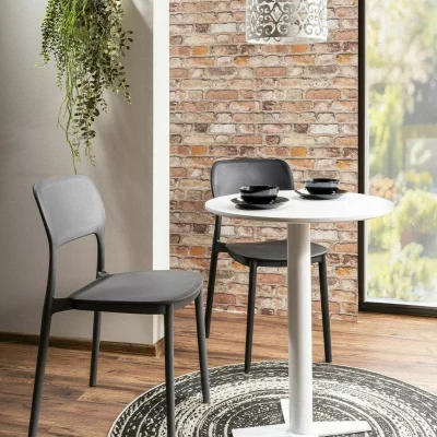 Kulatý barový stůl ANDREI - bílý