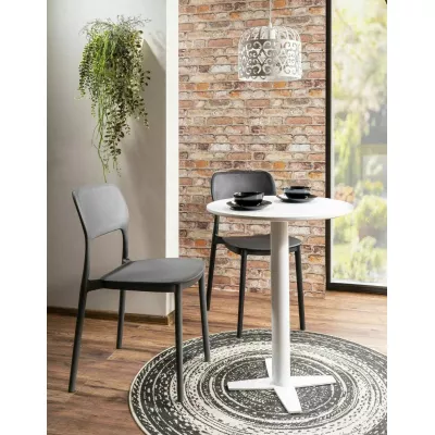 Kulatý barový stůl ANDREI - bílý