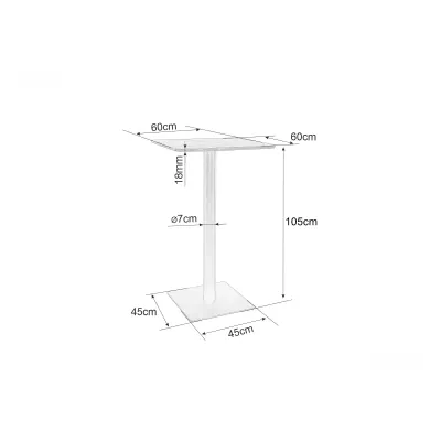 Barový stůl ANDREI - dub artisan / černý