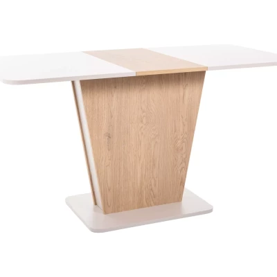 Rozkládací jídelní stůl FERKO - kašmír / dub cremona