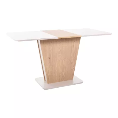 Rozkládací jídelní stůl FERKO - kašmír / dub cremona